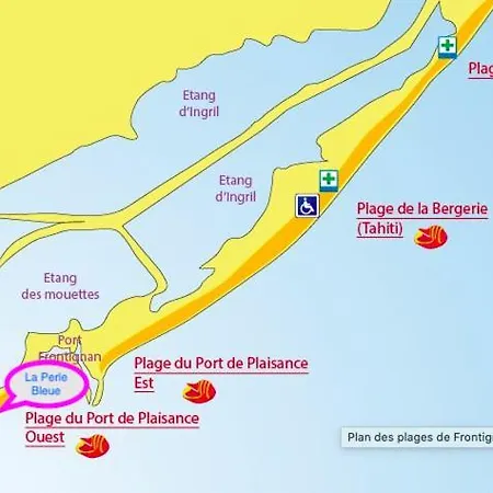 La Perle Bleue, 100 M De La Plage, Parking, Wifi フロンティニャン