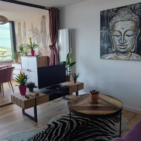 아파트 La Perle Bleue, 100 M De La Plage, Parking, Wifi 프롱티냥